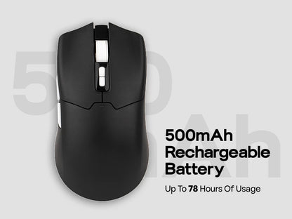EPOMAKER Click Lite Wired/BT/2.4GHz Wireless Gaming Mouse PAW3311 Sensor 800 to 24000 DPI with 500mAh Battery for PC/Mac/Linux