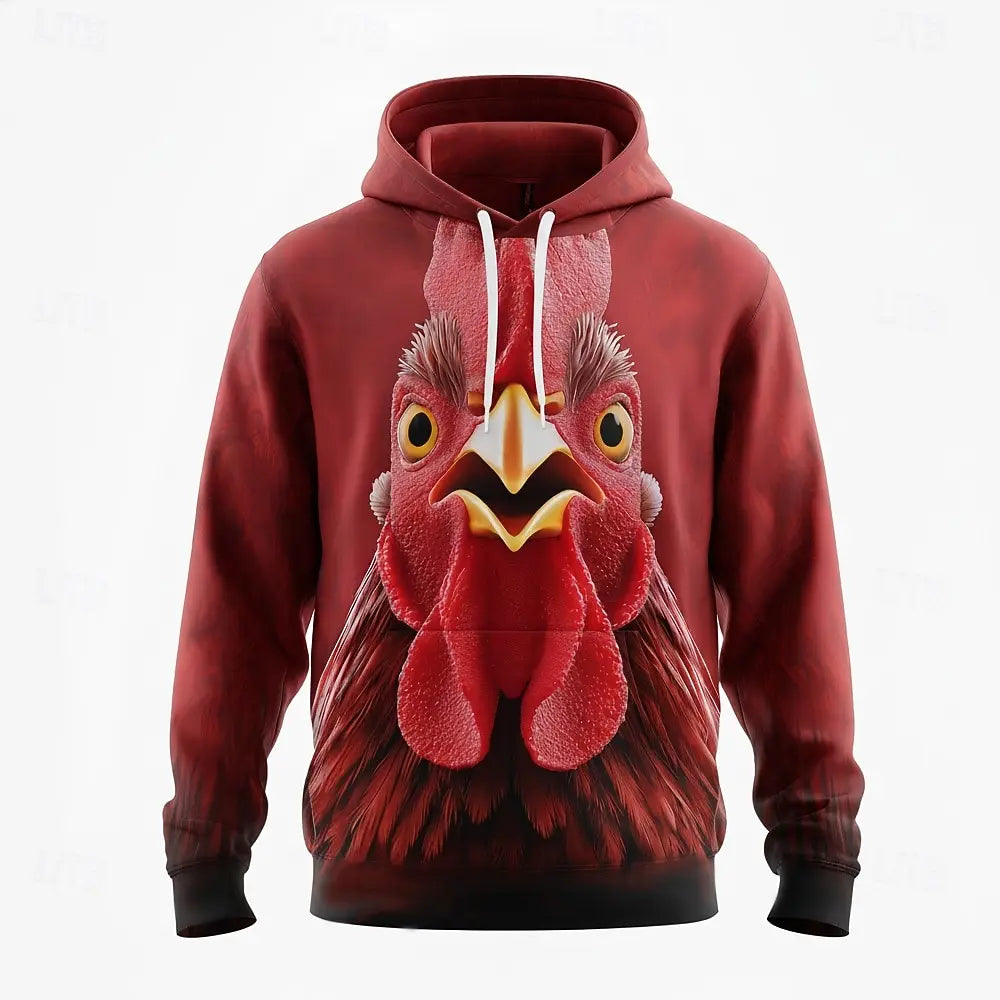 Moška kapučasta majica Wolf 3D Fantasy z okroglim izrezom, darilo za zabavo, klubska majica z vrvico za zategovanje, kapučaste majice, jesen-zima, oblikovalec