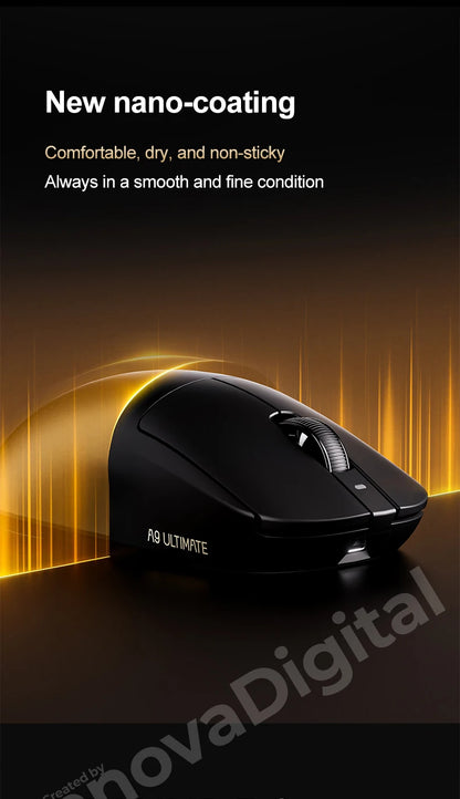 ATK Dragonfly A9 Ultimate brezžična gaming miška A9 Air PAW3950, ultralahka ergonomska e-športna miška za igričarje FPS CSGO A9 Ultra