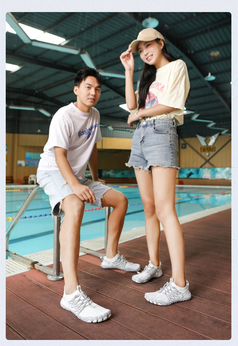 Women's Water Shoes Barefoot Shoes Men's Aqua Swimming Shoes Quick Dry Footwear for Beach Gym