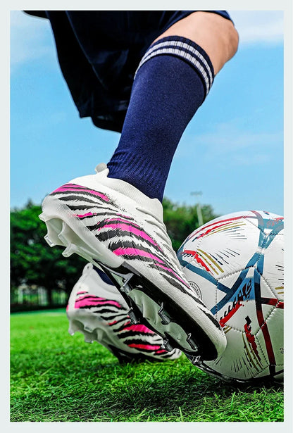 Neue Fußballschuhe für Herren, ultraleichte rutschfeste Outdoor-Sportschuhe für Erwachsene, Unisex-Fußballschuhe für Spiele, bequeme hochwertige Stollenschuhe für Rasen
