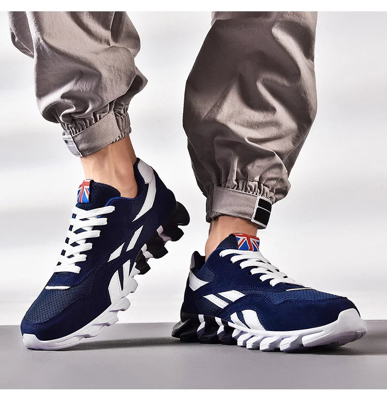 men's and women's running shoes breathable casual sneakers anti-slip vibration comfortable walking shoes 38-46