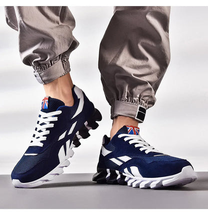 men's and women's running shoes breathable casual sneakers anti-slip vibration comfortable walking shoes 38-46
