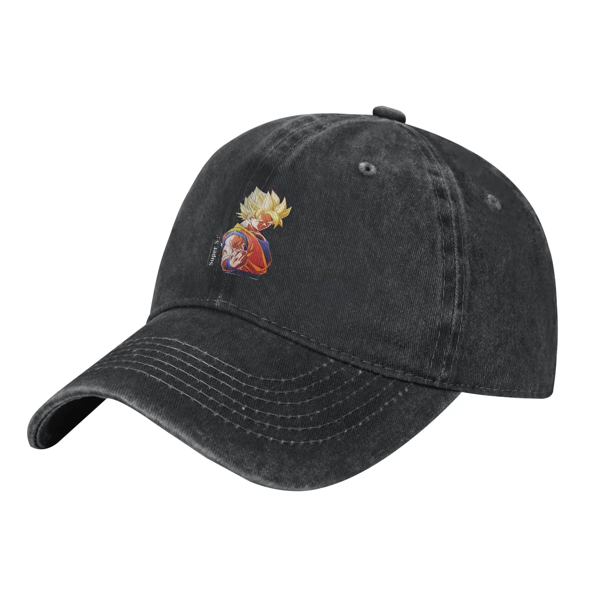 Dragon Ball Goku’s Saiyan Saga Baseball Cap Vintage Distressed Washed Snapback Cap Men Women, Produit gaming premium Fraquane