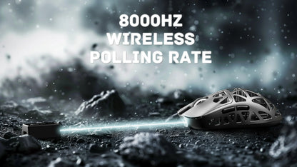 ATTACK SHARK R2 Magnesium Alloy PAW3950 Gaming Mouse, Tri-mode, 8000hz, 42000 DPI, 45g Ultralight, 100M Clicks Microswitches