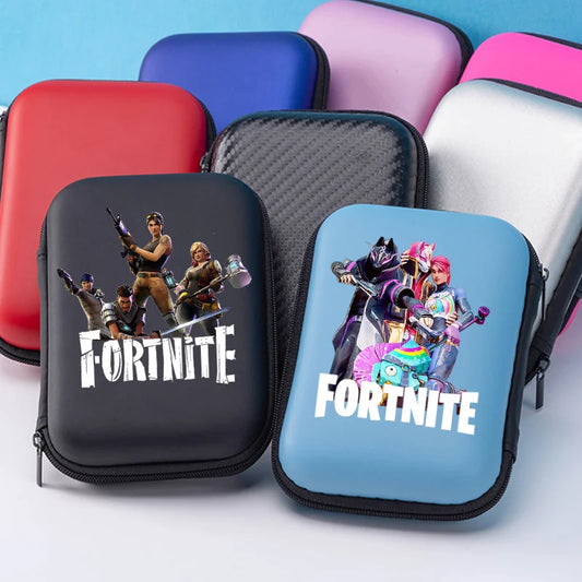 New Fortnite Storage Bag Multi-Function Data Cable Charger Organizer Travel Earphone Protective Pouch Children's Birthday Gift