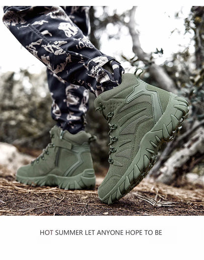 Ulepszone taktyczne męskie buty treningowe do walki, outdoorowe, kempingowe, odporne na zużycie, do szybkiego reagowania, trekkingu, wędkowania i polowania