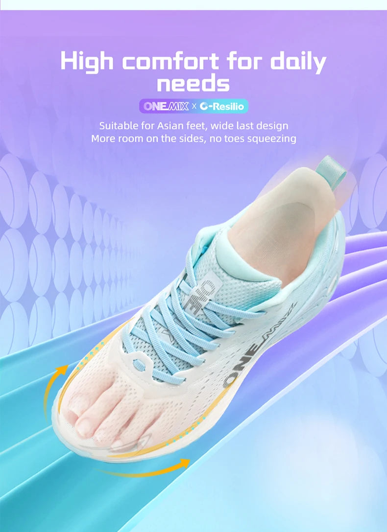 Scarpe da running casual ONEMIX traspiranti estive, scarpe da jogging da uomo leggere, scarpe da palestra da donna, scarpe sportive outdoor da uomo ammortizzate