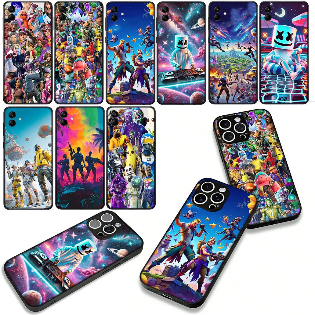 Game F-Fortnite Wallpaper Case for Samsung Galaxy A07 A13 A12 A23 A42 A50 A51 A52 A53 A70 A71 A72 A21S A04 Note 20 9 8 10 Cover