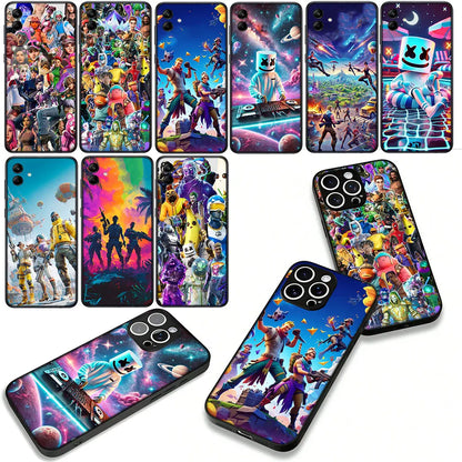 Game F-Fortnite Wallpaper Case for Samsung Galaxy A07 A13 A12 A23 A42 A50 A51 A52 A53 A70 A71 A72 A21S A04 Note 20 9 8 10 Cover