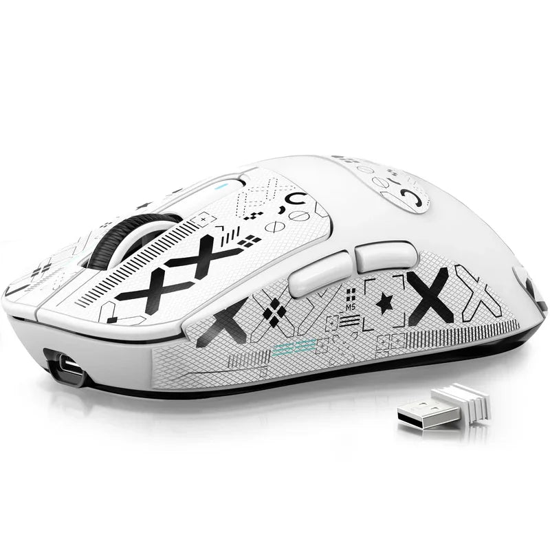ATTACK SHARK X3 trådløs gamingmus PixArt PAW3395 49g SUPERLIGHT, BT/2.4G trådløs/kablet, 6 justerbare DPI op til 26000