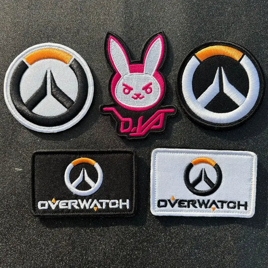 Anime Overwatch DVA Armband-Aufnäher Cosplay-Rucksack-Applikation Dekorative Aufnäher für Kleidung