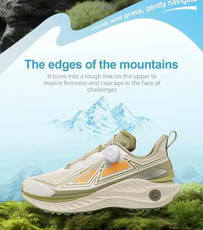 ONEMIX Outdoor Running Sneakers Men Elastic Trail Shoes Lightweight Breathable Women Sneakers Couple Casual Waterproof Shoes