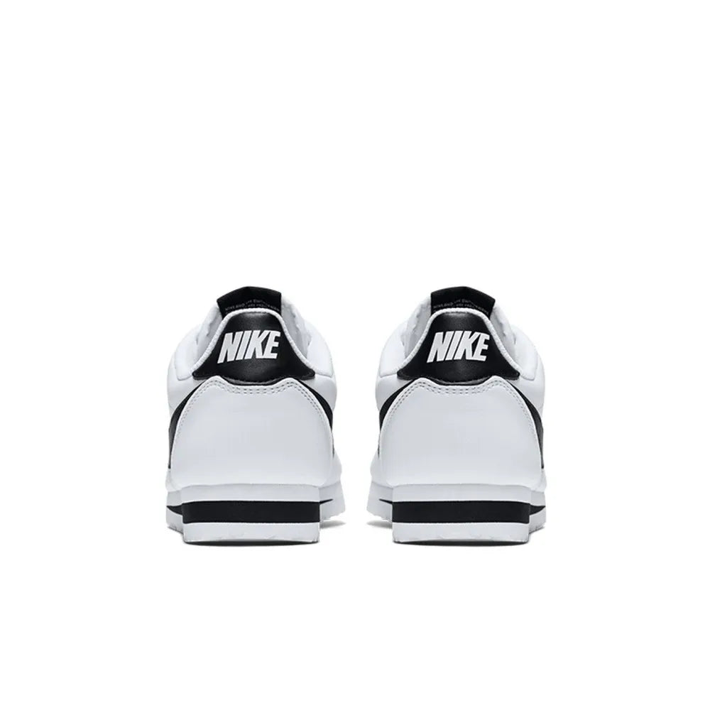 Nike Cortez Retro: Non-Slip, Durable, Lightweight, and Versatile Low-Top Running Shoes for Women in Black and White 807471-101