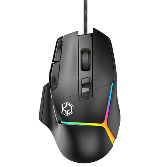 Xundler Wired Gaming Mouse RGB 12800 DPI, 10-Button Programmable Ergonomic USB Gaming Mouse with Macro Support for PC & Laptop