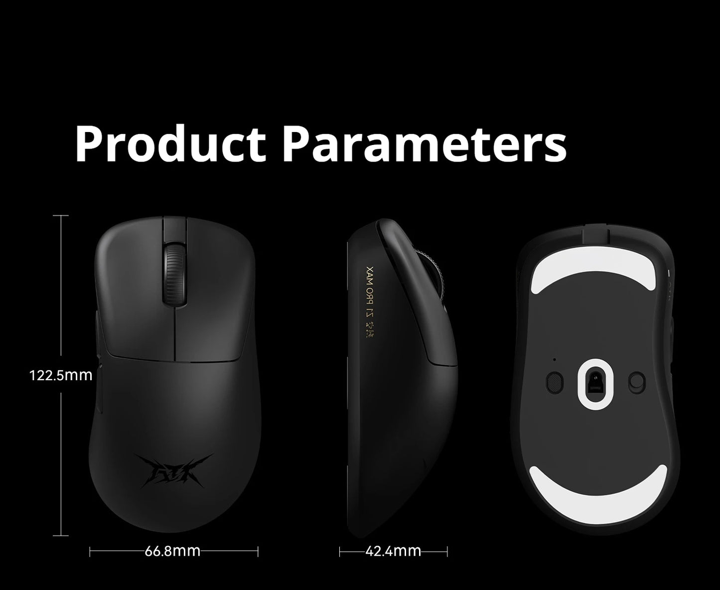 ATK Z1 Pro Max Ultra безжична геймърска мишка с персонализирани крачета, PAW3950, Ultra Smart Speed Wireless, 8k честота на отчитане, 0.39ms ниска латентност