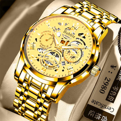 UTHAI L93 men’s watch: a trendy, high-end and versatile model, offering ‘accessible luxury’. This quartz watch features an openwork dial with Roman numerals and is water-resistant.