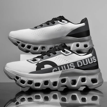 Men's Running Shoes Off-Road Cushioning Jogging Non-Slip Breathable Mesh Luxury Outdoor Couple Trainer Race Sneakers