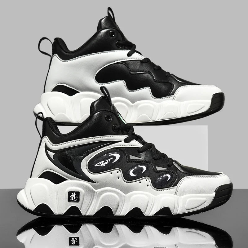 Chaussures de basket-ball pour hommes, respirantes, amortissantes, antidérapantes, résistantes à l'usure, chaussures de course, chaussures de sport pour l'entraînement en salle de sport, baskets athlétiques pour hommes