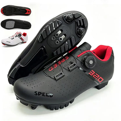 Sapatilhas de ciclismo MTB novas para homem, sapatilhas desportivas de ciclismo com sistema de bloqueio automático, estrada e velocidade, sapatilhas de ciclismo para mulher compatíveis com cleats SPD