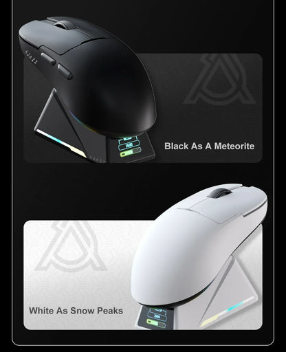 Gaming miška Ajazz AJ159 PRO/APEX 8000Hz, povratna frekvenca, Paw3950, barvni zaslon, magnetno stojalo AJ159P, za pisarno in gaming