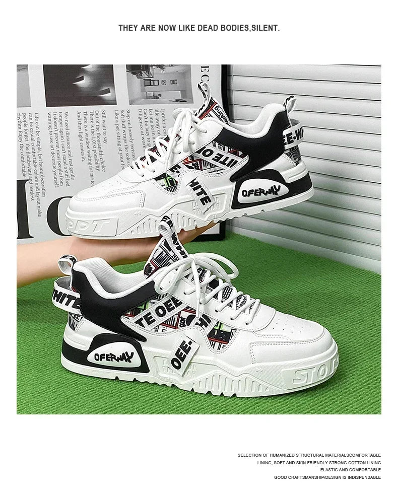 Sapatilhas de skate para homem, verão, em pele, casuais, moda, outdoor, corrida, desporto, caminhada, ténis, plataforma, designer, luxo