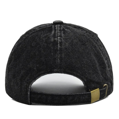 Modne czapki baseballowe z daszkiem typu snapback z haftem „Fashion NYC”, wykonane z dżinsu, regulowane, na co dzień, dla dorosłych, do prania, sportowe, golfowe, przeciwsłoneczne