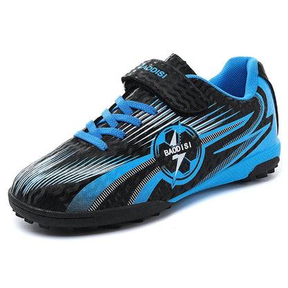 Nouvelles chaussures de football pour enfants, chaussures de sport pour terrain, chaussures de football pour garçons, chaussures de futsal, chaussures de sport d'intérieur à crampons, chaussures de football originales à c