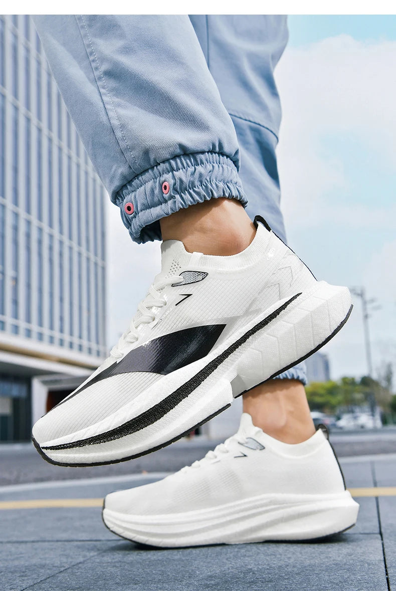 Men's Air Cushion Running Shoes Men's Sneakers Carbon Board Marathon Jogging Shoes Outdoor Sport Shoes Tennis Male Casual Shoes