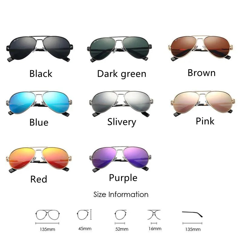 Kids Polarized Sunglasses Small Face Boy Girls Pilot Glasse