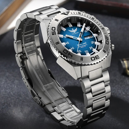 Yelang Watches V1035 44mm Men's Diving Watch Human Kinetic Energy Watch 100m Waterproof Watches Luminous Japan PX83 Sapphire