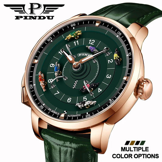 Pindu Horse Gambling Series Men's Full Automatic Mechanical Watch European Racing Roulette Entertainment Design Party Watch