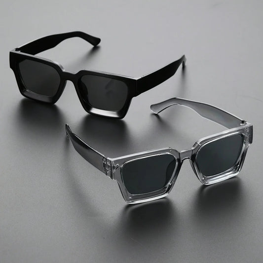 1/2 PC S Classic Fashion Square Plastic Frame Women Sunglasses For Men Daily Life Shades Eyewear Accessories.