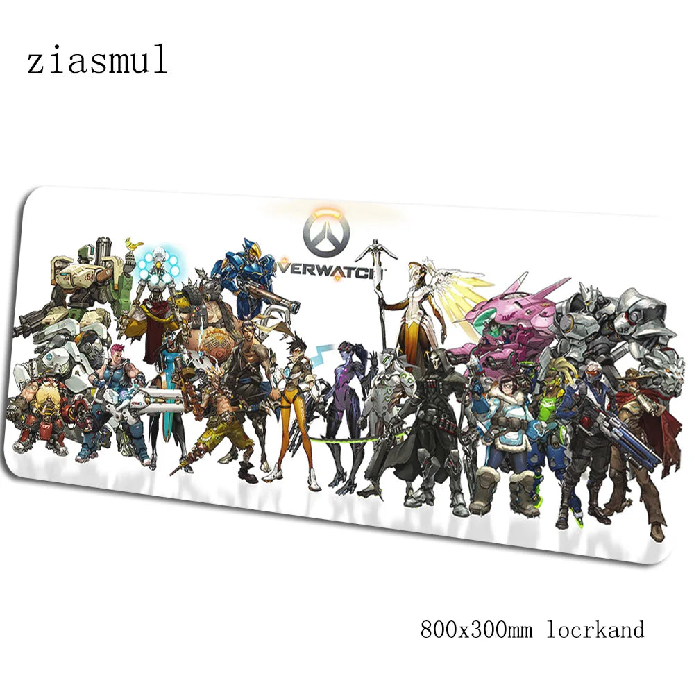 Overwatch Gaming-Mauspad Aestheticism 800x300x3mm Notebook-Mausmatte Gaming-Mousepad Cartoon-PC-Schreibtischunterlage-Mausmatte