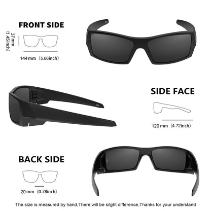 MAXJULI Z87 Polarized Sunglasses Men Wrap Around Sport Driving UV400 Retro Vintage Shield Safety Glasses 8231