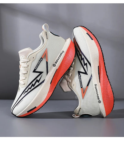 Ténis de corrida 2026 com placa de carbono para maratona, desportivos para homem, respiráveis, leves, confortáveis para mulher, atléticos, antiderrapantes e casuais, novidade