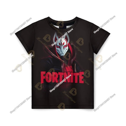 Summer Fashion Fortnite Mascot 3D Print Kids T-Shirt Casual T-shirt Boys Girls Unisex Children's Clothing T-shirt Tops