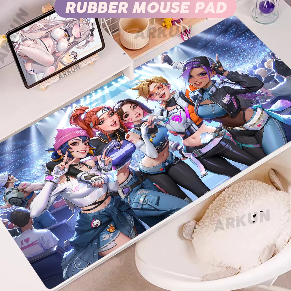 Fashion Large FPS 900x400 Anime Gaming Girl Overwatch Laptop Office Rubber Soft Desk Mat Gaming Mousepad XXL