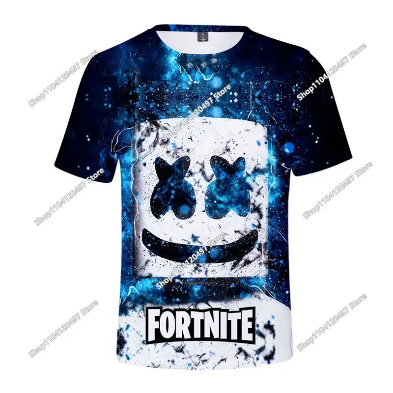 Halloween Peely 3D T-shirt Boys Girls Christmas Fortnite Tees Battle Royale Streetwear Kids Victory Game Men T Shirt Clothes