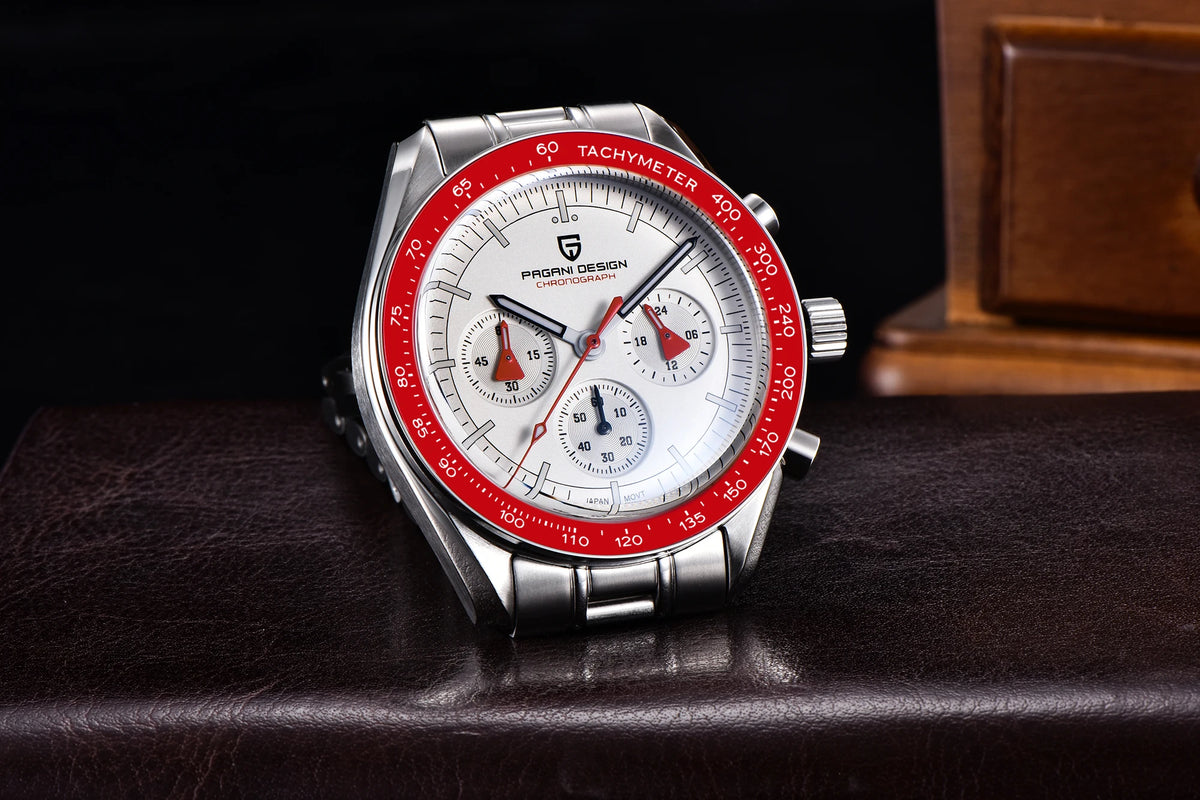 PAGANI DESIGN 2025 New AK Project Men's Watches Luxury Quartz Wrist Watch For Men AR Sapphire Speed Chronograph Automatic Date