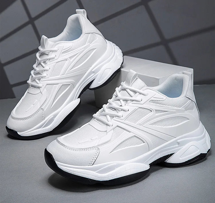 Nouvelles chaussures rehaussantes pour hommes, augmentation invisible de la taille de 10 cm, respirantes, augmentation de la taille de 8 cm, chaussures de sport en maille
