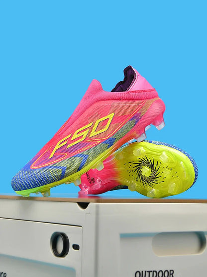 Chaussures de football professionnelles originales pour hommes, résistantes au gazon, chaussures de football décontractées de haute qualité pour hommes, chaussures de football pour entraînement rapide