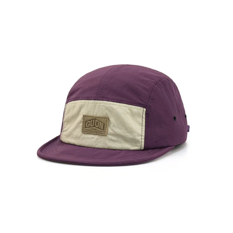 Summer Thin Breathable Quick-drying Baseball Cap Men and Women Outdoor Adventures Sun Protection Short Brim 5-flap Hiking Hats