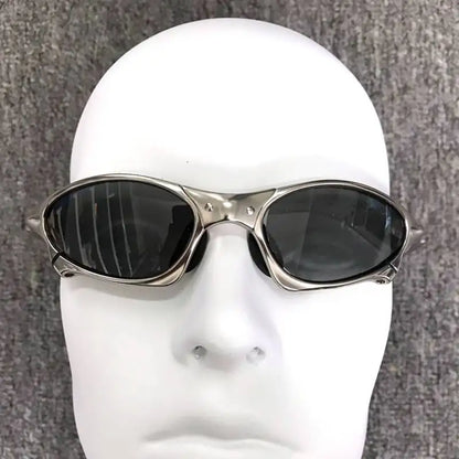 MTB Man Polarized Sunglasses Cycling Glasses UV400 Fishing Sunglasses Metal Bicycle Goggles Cycling Eyewear Riding Glasses H8-3