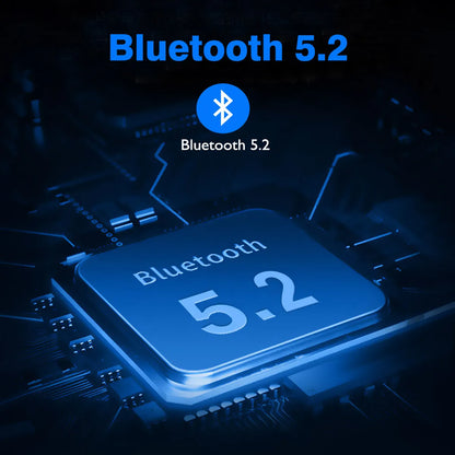 Cuffie da gaming wireless Bluetooth 5.2 OneOdio 110H – Autonomia di 110H, cuffie over-ear con bassi profondi e microfono, headset 2-in-1 cablato e wireless per PC PS4