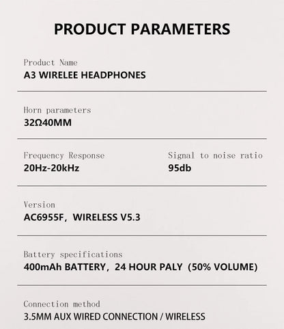 Wireless TV Headphones Bluetooth 5.0 USB Adaptor Stereo Headset Foldable Helmet Earbuds with Mic for Samsung  TV PC Music