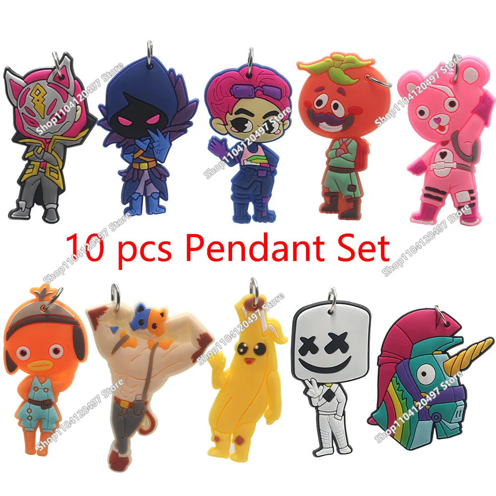 8-teiliges Set 10cm Fortnite-Spielzeug-Actionfiguren, Modell Game Battle Royale, coole Spielzeugpuppen für Kinder und Jungen, spaßiges Geburtstags- und Weihnachtsgeschenk