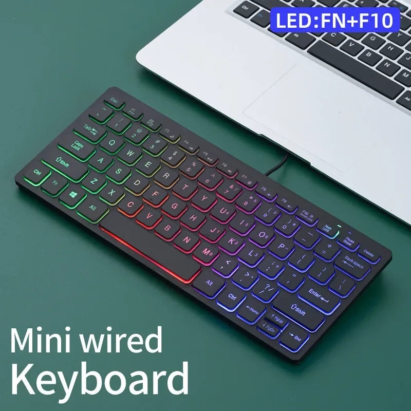 Mini tastiera cablata APAYADO K1000 - Design compatto e portatile, plug-and-play, ideale per laptop/computer, resistente agli schizzi