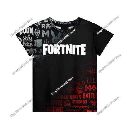 Summer Fashion Fortnite Mascot 3D Print Kids T-Shirt Casual T-shirt Boys Girls Unisex Children's Clothing T-shirt Tops