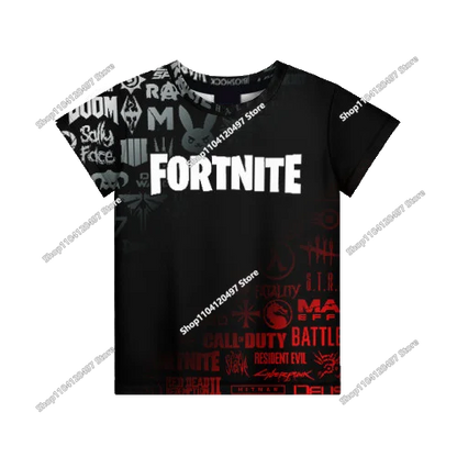 Summer Fashion Fortnite Mascot 3D Print Kids T-Shirt Casual T-shirt Boys Girls Unisex Children's Clothing T-shirt Tops